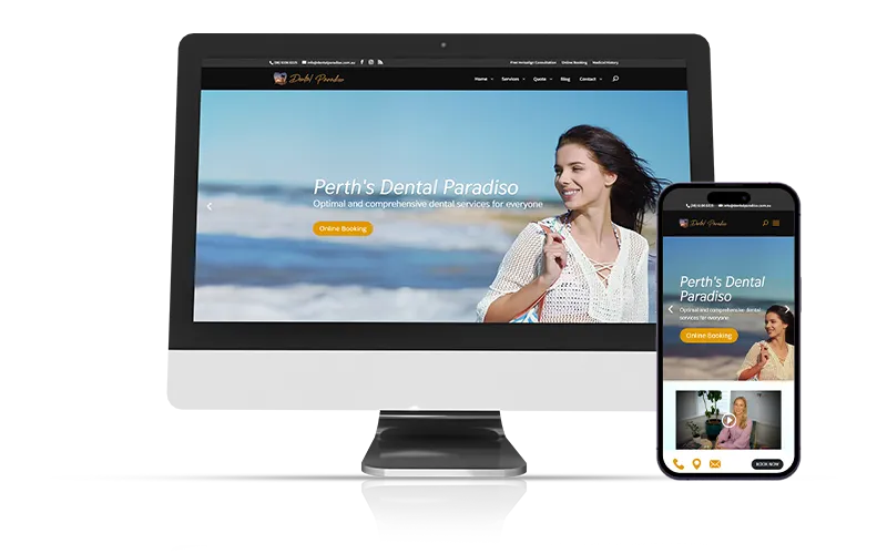 Dental Clinic Marketing - Dental Paradiso Mockup Dental Paradiso