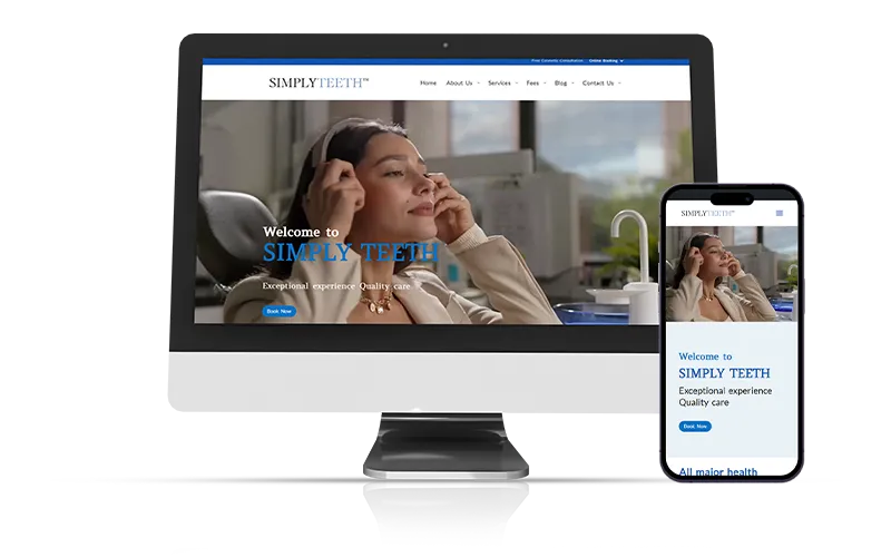 Dental Clinic Marketing - Simply Teeth Mockup Simply Teeth