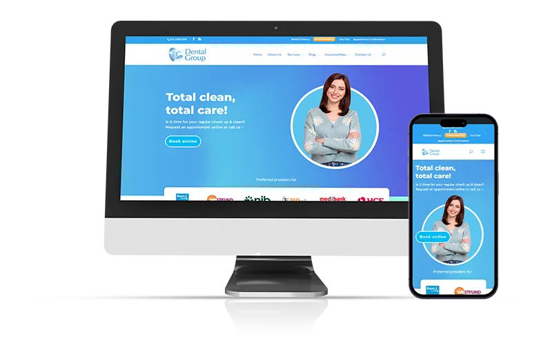 Dental Clinic Marketing - TCDental Mockup TC Dental