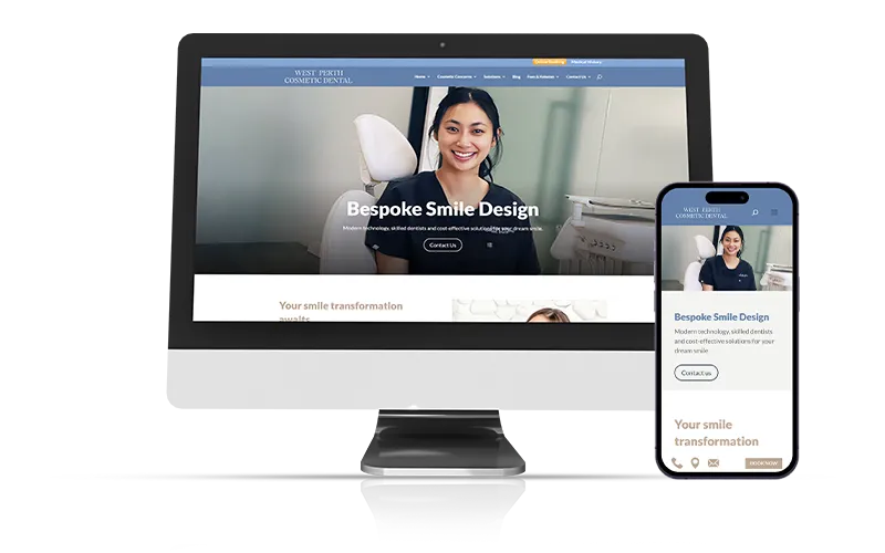 Dental Clinic Marketing - West Perth Dental Mockup Healthy Smile Dental
